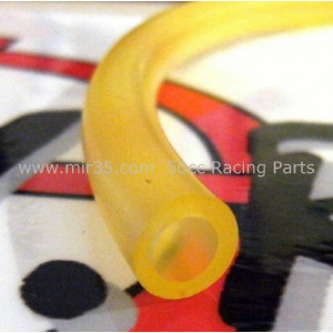 Durite Essence 2mm 2x4 Jaune Translucide Silicone Pour Pompe a Huile / Graissage Separ&eacute; JDR - au m&egrave;tre