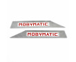 Monogrammes Autocollants Carters Lat&eacute;raux "MOBYMATIC" Mobylette Motob&eacute;cane / Motoconfort AV49 - AV59 (la paire)