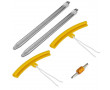 Kit 2 D&eacute;monte Pneu Minutes 28cm + Outils de valve + 2 Protecteurs de jante - Moto Cyclo v&eacute;lo