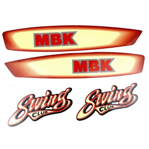 Kit D&eacute;co MBK 51 Club Swing 2000 - 2002 Rouge VRC4 NU92 (Reproduction)