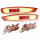 Kit D&eacute;co MBK 51 Club Swing 2000 - 2002 Rouge VRC4 NU92 (Reproduction)