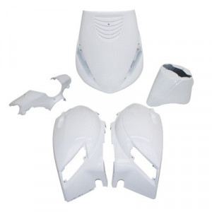Kit Carrosserie Piaggio Zip AC 2000➔ Blanc (Pack Complet 5 Pi&egrave;ces)