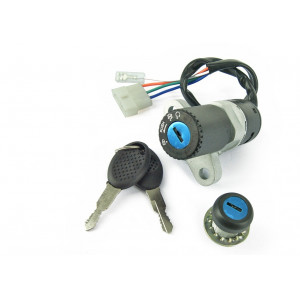 Contacteur a Cl&eacute; Neiman Moto 50cc Derbi Senda 2002➔ X-Treme X-Race / Gilera SMT RCR 2003➔ 2006 + Serrure de Selle (3+1Fil)