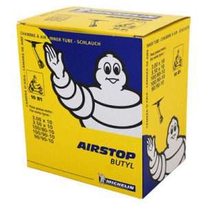 Chambre &agrave; Air 10 Pouces 3.00x10 a 100-90x10 Michelin 10B1 Valve Coud&eacute;e 150&deg;