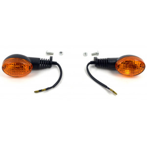Paire de Clignotants MBK 51 Phenix Kansas Dakota Orange Avant Arri&egrave;re
