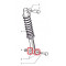 Rondelle Ø 8,2x24x1,5 pour Axe Amortisseur Arrière Cyclo MBK 51