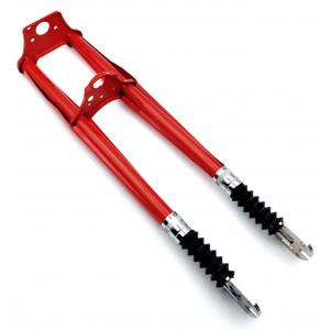 Fourche T&eacute;lescopique Compl&egrave;te Rouge MBK 51V 41 Motob&eacute;cane 40 50