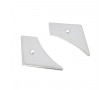 Couvercle Boite &agrave; Outils Mobylette Motob&eacute;cane 50 H50 50V Chrome - Paire