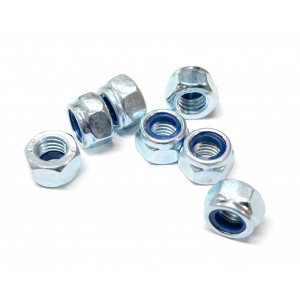&Eacute;crou Frein M7 Acier Zingu&eacute; Pour Vis Carter Moteur Cyclo MBK 51 (Unit&eacute;)