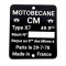 Plaque Constructeur Mobylette Motobécane CM 38x45 // Type Mine au choix