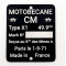 Plaque Constructeur Mobylette Motobécane CM 38x45 // Type Mine au choix