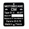 Plaque Constructeur Mobylette Motobécane CM 38x45 // Type Mine au choix