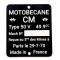 Plaque Constructeur Mobylette Motobécane CM 38x45 // Type Mine au choix