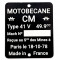 Plaque Constructeur Mobylette Motobécane CM 38x45 // Type Mine au choix