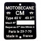 Plaque Constructeur Mobylette Motobécane CM 38x45 // Type Mine au choix