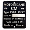 Plaque Constructeur Mobylette Motobécane CM 38x45 // Type Mine au choix