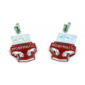 Monogrammes R&eacute;servoir "Mobymatic" Mobylette Motobecane Motoconfort AU AV 65 68 85 88 - Paire