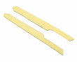 Baguette Longeron Plastique Mobylette MBK 51 41 Motob&eacute;cane Cr&egrave;me / Beige - (Paire)
