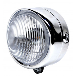 Optique de Phare MBK 51 Roadster Origine SIM Complet Chrom&eacute;