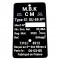 Plaque Constructeur MBK 51 Motobécane CM 37x61 Tous Type Mine 8312 // modèle au choix