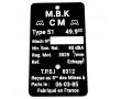Plaque Constructeur MBK 51 Motob&eacute;cane CM 37x61 Tous Type Mine 8312 // mod&egrave;le au choix