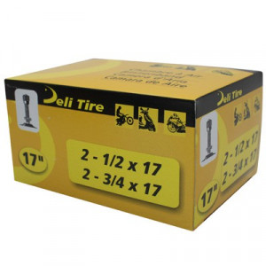 Chambre &agrave; Air Cyclo 17 Pouces 2-1/2x17 &agrave; 2-3/4x17 Deli Tire Valve TR4 (Unit&eacute;)