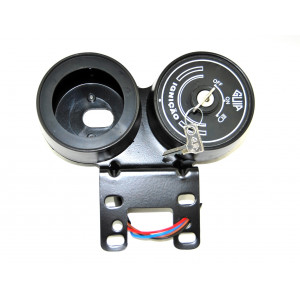 Support de Compteur Rond &Oslash; 60mm universel Moto Cyclomoteur avec Contacteur