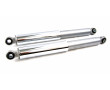 Amortisseur Cyclo Lisse 320mm Gris / Chrom&eacute; Type Sebac - Mobylette MBK Motob&eacute;cane Peugeot 103 (La Paire)