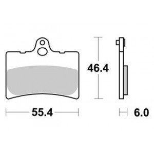 Plaquette de frein avant pour Bidalot RS RS2 Usine &agrave; &eacute;trier Double Piston - AP Racing