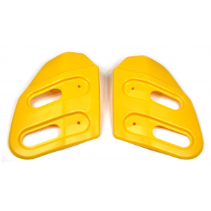Carter Radiateur Droit + Gauche Jaune Teinte Masse MBK Magnum Racing MR1 + Magnum