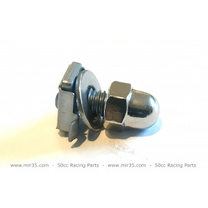 Vis / Clips Fixation + &eacute;crou borgne Carter Radiateur MBK 51 Magnum Racing / XR / Passion - Origine OEM (unit&eacute;)