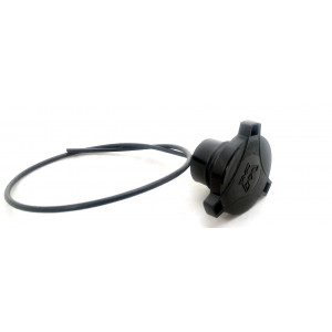 Bouchon R&eacute;servoir MBK 51 Tricorne / Mobylette Motob&eacute;cane Magnum Passion Cady 51V 41 - &Oslash; 30mm &agrave; Pousser + Jauge Noir