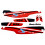 Kit D&eacute;co Autocollants MBK 51 Sport Noir Glittering Black - Reproduction