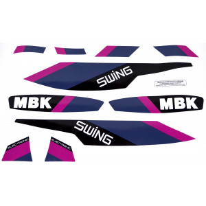 Kit D&eacute;co MBK 51 Swing 1990 Black Noir Gris Rose