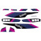 Kit D&eacute;co MBK 51 Swing 1990 Black Noir Gris Rose