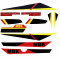 Kit D&eacute;co MBK 51 Evasion 89-90 Rouge Burning Red Complet (Sticker Reproduction)