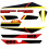 Kit D&eacute;co MBK 51 Evasion 89-90 Rouge Burning Red Complet (Sticker Reproduction)
