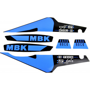 Kit D&eacute;co MBK 51 Hard Rock 91 Bleu Sky Blue pour cadre Noir Paillet&eacute;