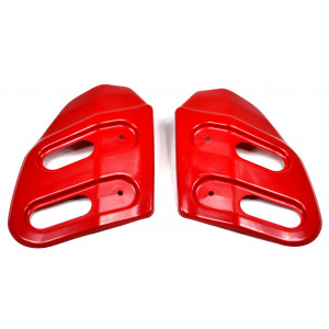 Carter de Radiateur Droit + Gauche MBK 51 Magnum Racing Rouge Teinte Masse (Chappy Red)