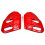 Carter de Radiateur Droit + Gauche MBK 51 Magnum Racing Rouge Teinte Masse (Chappy Red) 