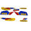 Kit D&eacute;co MBK 51 Rock Racing 1991 Jaune Sophia Yellow Complet (Sticker Reproduction)