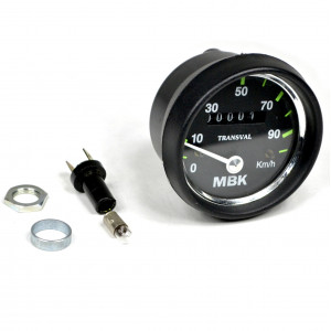 Compteur de Vitesse MBK 51 Rond Transval &Oslash; 60mm 100km/h &eacute;clair&eacute; - Magnum, Mag Max, 50EV - Origine OEM