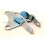 Patte Gousset Moteur Gauche Cyclo MBK Motob&eacute;cane (zn) - Origine OEM