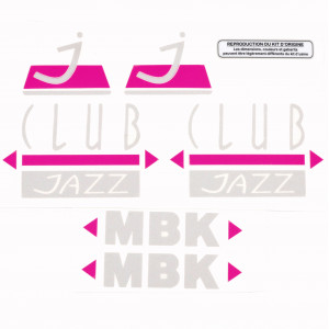 Kit D&eacute;co MBK 51 Club Jazz Pour Une Machine (Dark Grey)