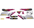 Kit D&eacute;co MBK 51 Magnum Racing MR1 Black Competition 95 Noir Rose Complet NN31 (Sticker Reproduction)