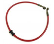 Durite de Frein &agrave; Disque Avant 700mm Rouge Moto / Cyclo MBK 51 XR / Bidalot RS / Peugeot