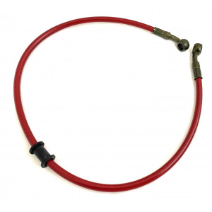 Durite de Frein &agrave; Disque Avant 700mm Rouge Moto / Cyclo MBK 51 XR / Bidalot RS / Peugeot