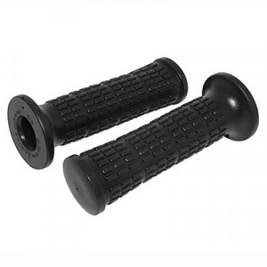 Rev&ecirc;tement Poign&eacute;e Domino MBK 51 Magnum Racing XR Noir Rond Origine - La Paire