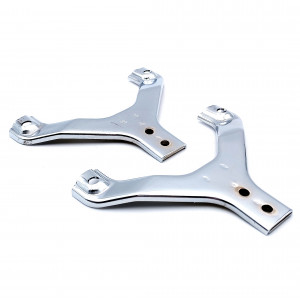Pont Support Garde Boue Avant MBK 51 Magnum Hard Rock Super New West Chrome - La Paire
