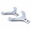 Pont Support Garde Boue Avant MBK 51 Magnum Hard Rock Super New West Chrome - La Paire
